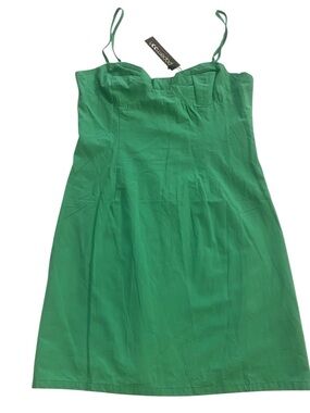 Women’s Green Corset Style Spaghetti Strap Mini Dress Papermoon New size small